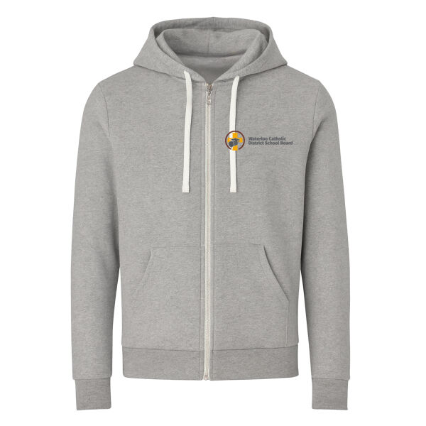 Embroidered Slim Fit Full Zip Hoodie 🍁 Thumbnail