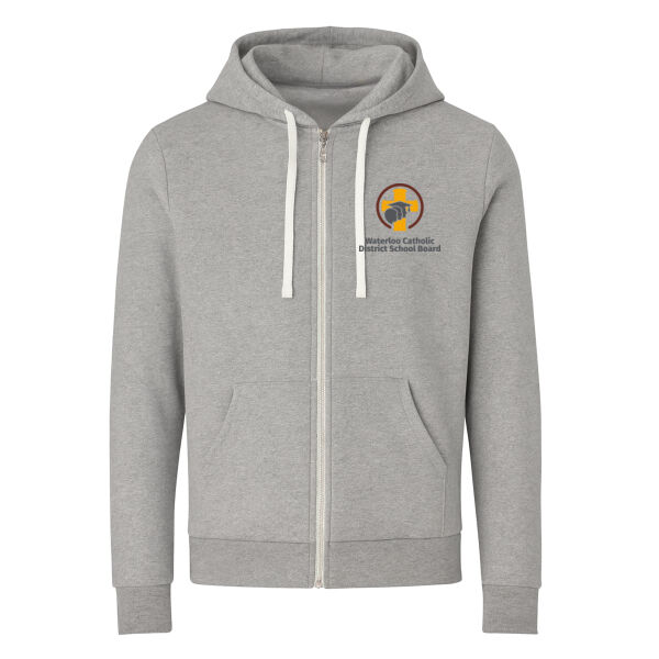 Embroidered Slim Fit Full Zip Hoodie 🍁 Thumbnail