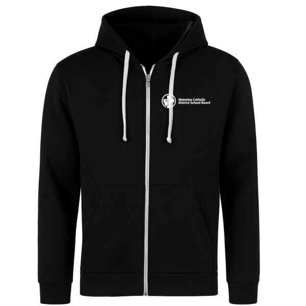 Embroidered Slim Fit Full Zip Hoodie 🍁 Thumbnail